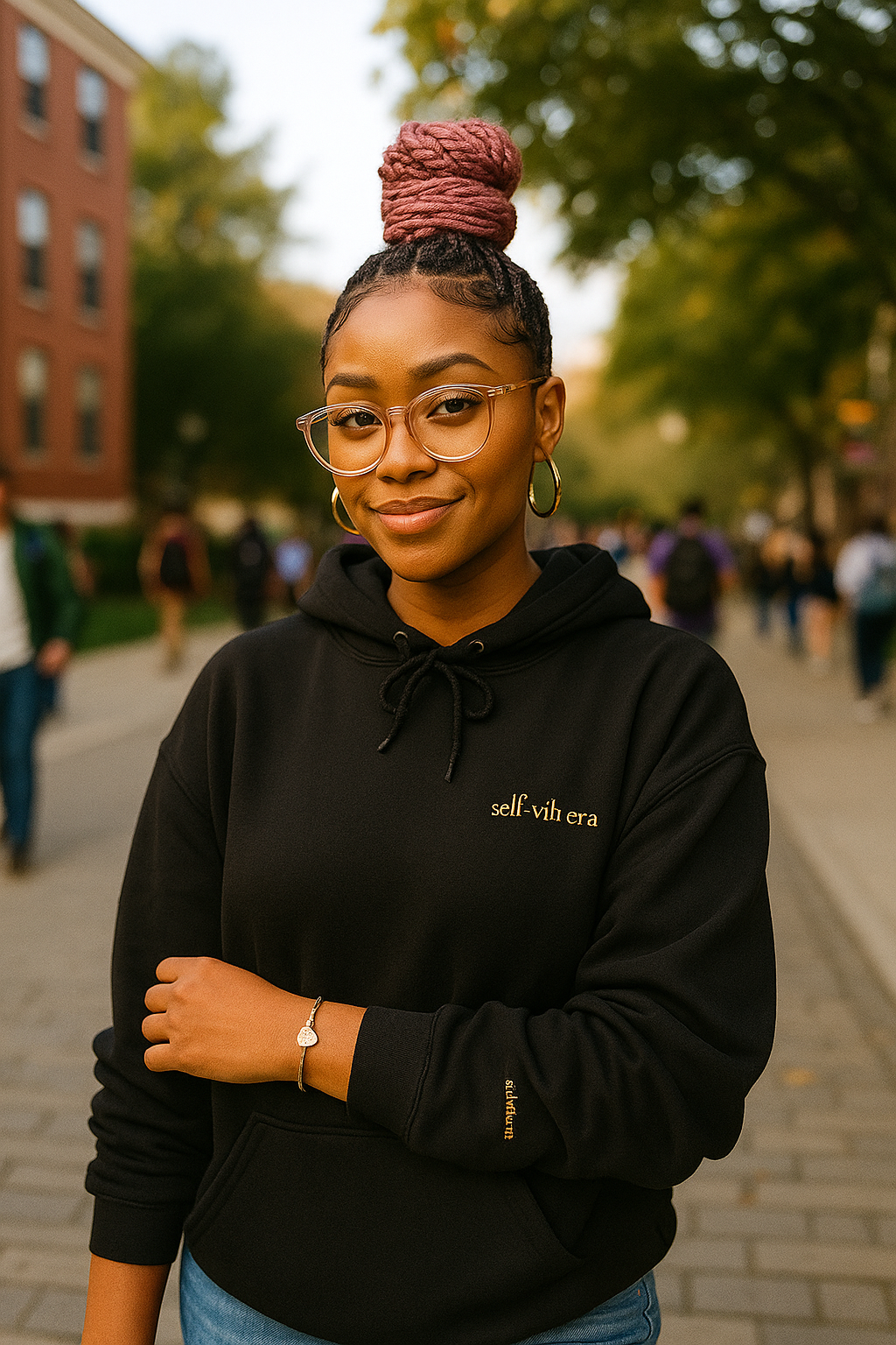 Heart Cuff Bracelet - " Self Love Is My Era"